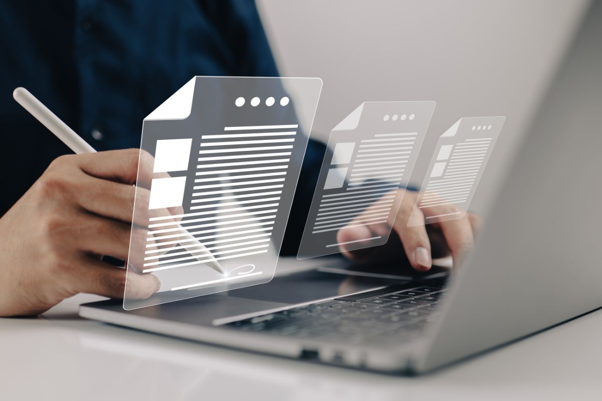 The business owner is using contract management software.