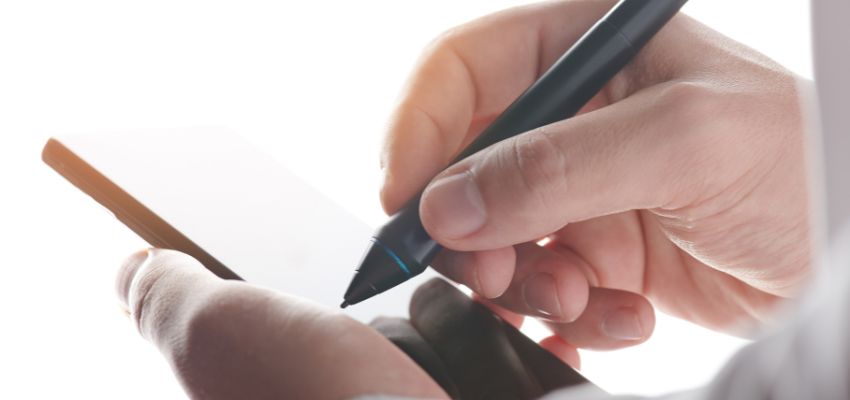 AI makes it possible for users to securely sign documents from their smartphones or tablets using biometric data like facial or fingerprint recognition.