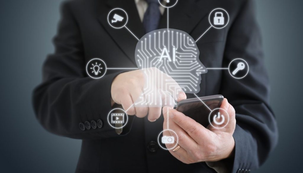 The man is using AI eSignature.