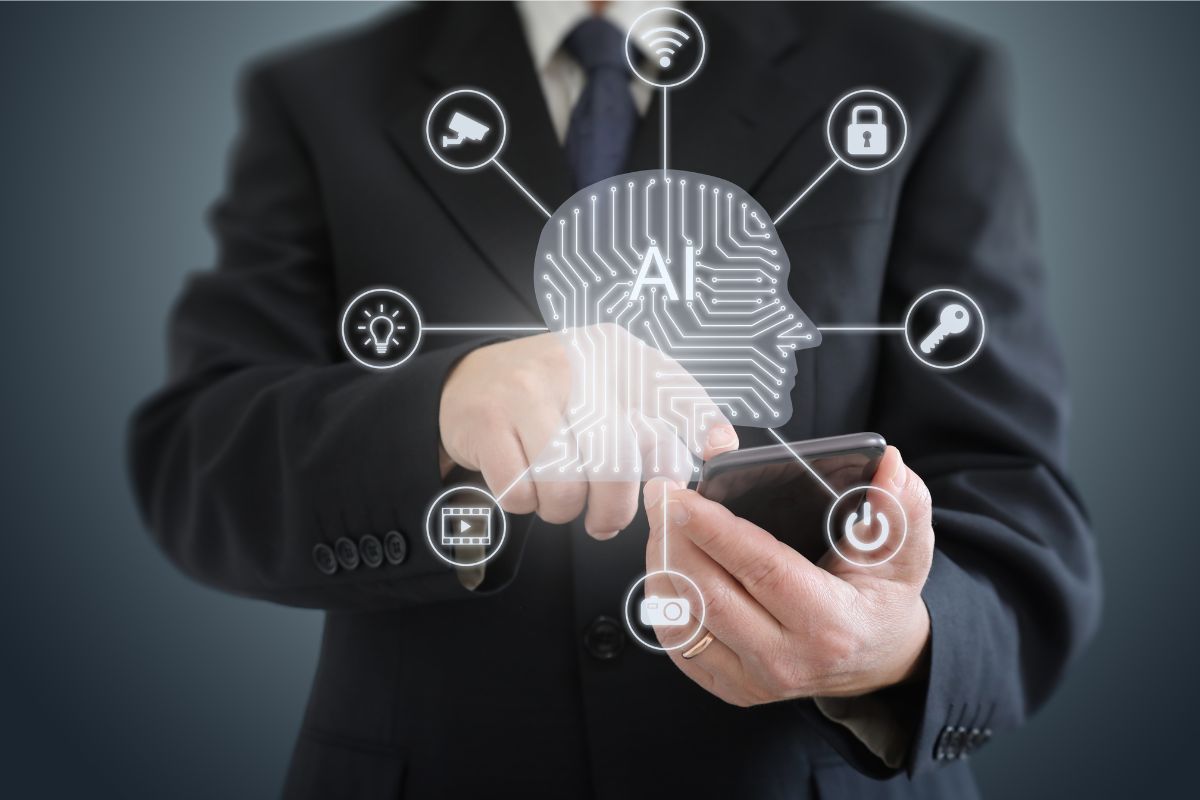 The man is using AI eSignature.