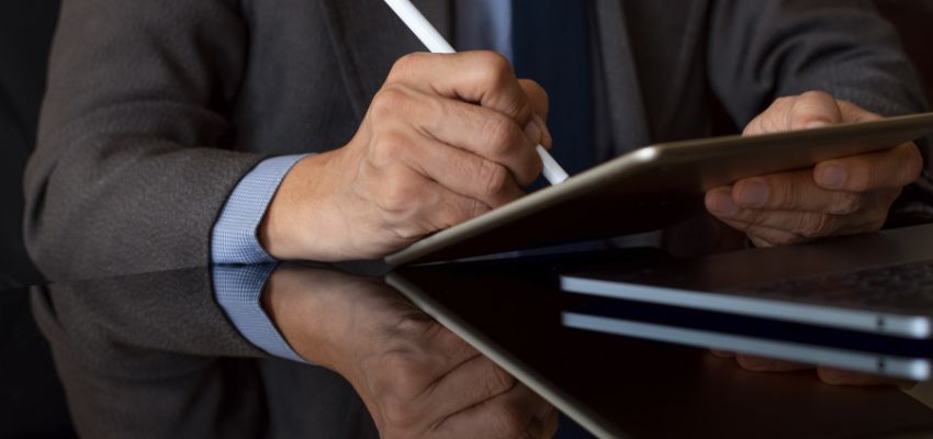 The professional uses signature authentication that helps identify the signatory of a particular document and guarantees its integrity.