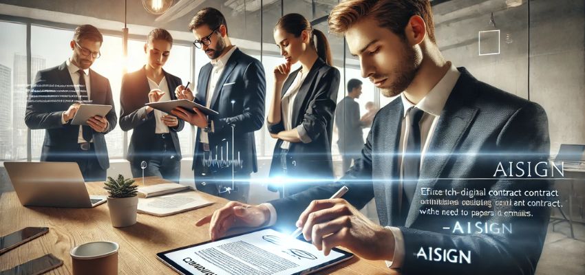 Tools like AiSign make digital signatures and document sharing easy, helping people work together.