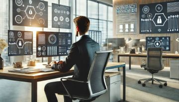The employee uses a contract automation tool to manage the company's contracts.