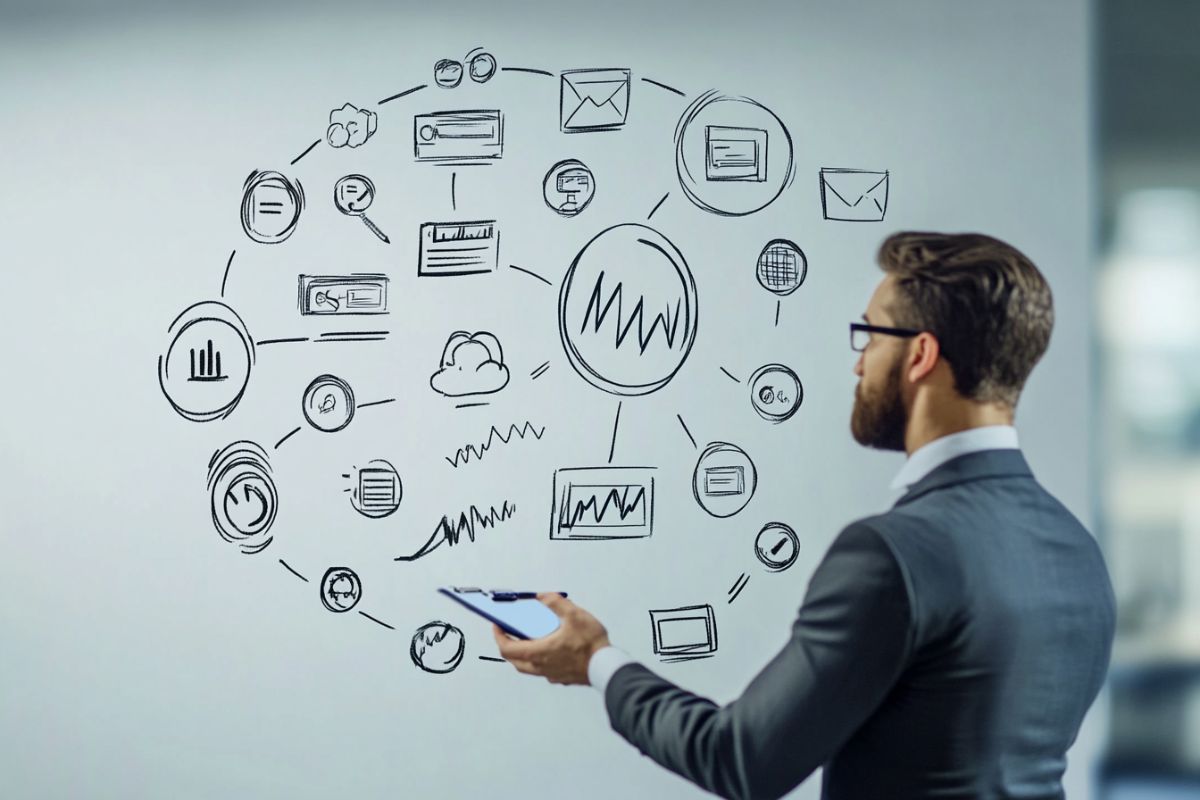 An expert creates a contract management lifecycle flow on board.
