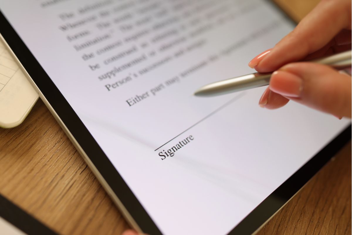 A professional chooses a secure and safe online document signing.