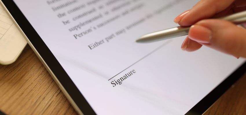 Electronic signatures help save time and money. People can sign forms from anywhere, no need to print or mail them.