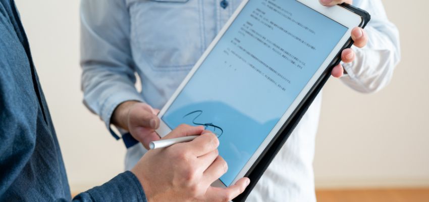 The CEO used AiSign to sign the digital contract because it is the fastest way to add a digital signature to a PDF.