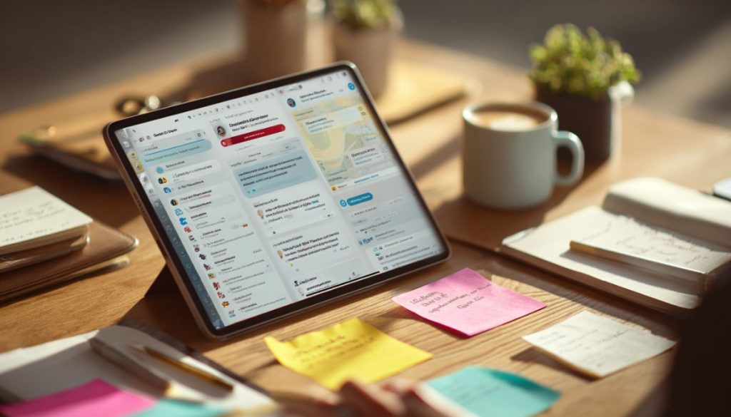 A professional uses collaborative contract management.